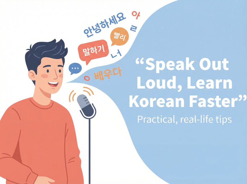 Why Speaking Out Loud Helps You Learn Korean Faster (Practical Tips)