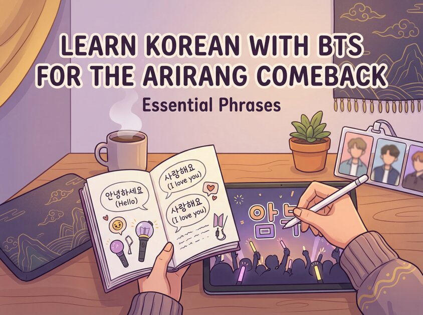 Learn Korean With BTS for the ARIRANG Comeback: Essential Phrases