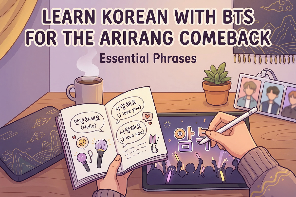 Learn Korean With BTS for the ARIRANG Comeback: Essential Phrases