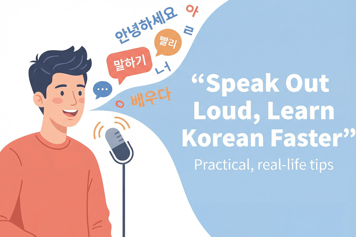 Why Speaking Out Loud Helps You Learn Korean Faster (Practical Tips)