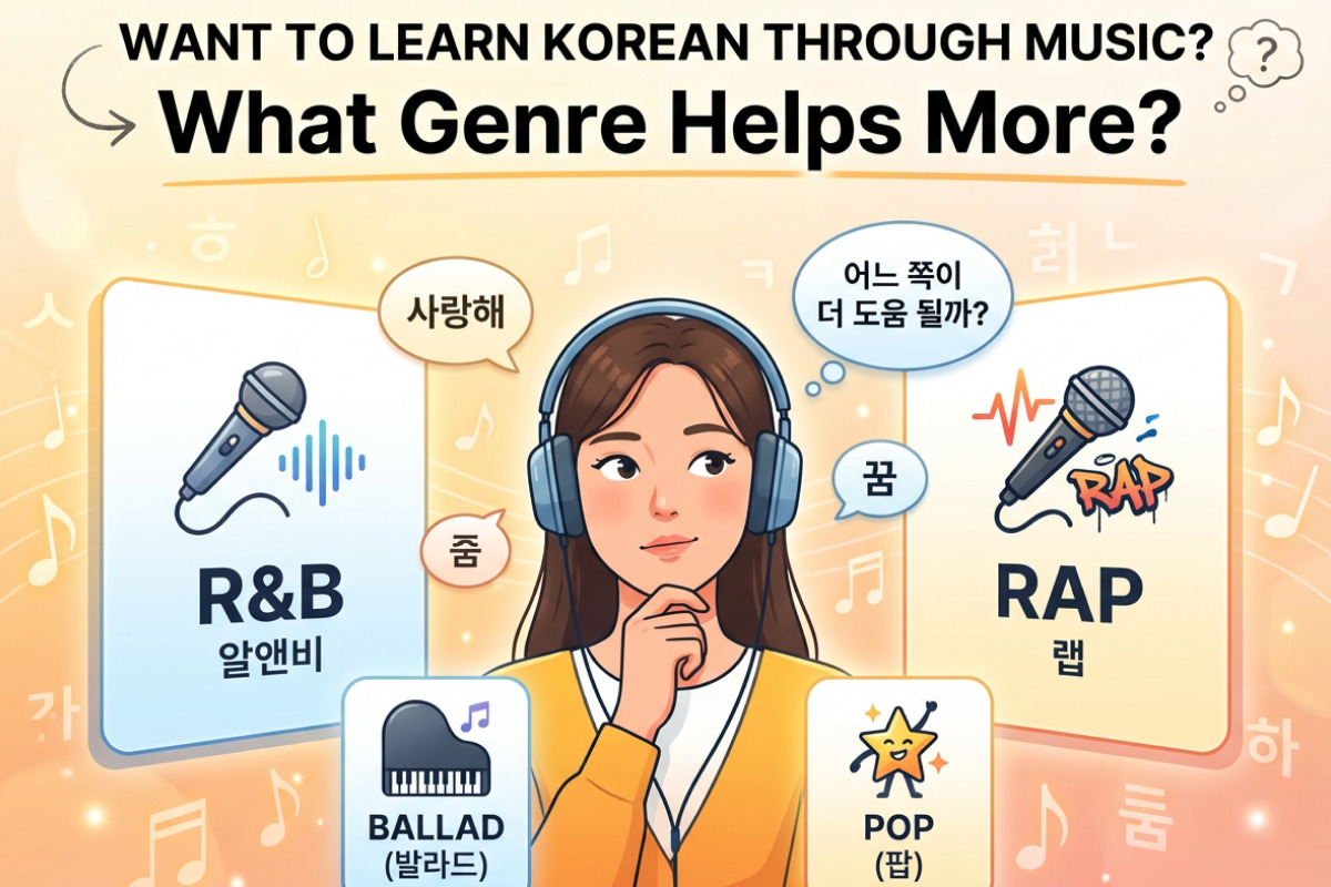 Want to Learn Korean Through Music? What Genre of Music Helps More