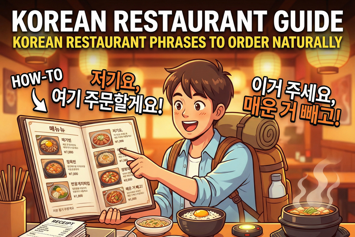 Korean Restaurant Guide: Korean Restaurant Phrases to Order Naturally