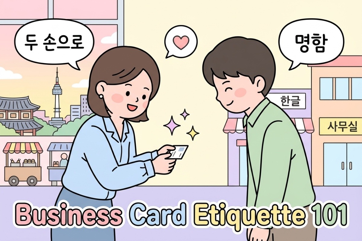 Korean Business Card Etiquette Made Simple